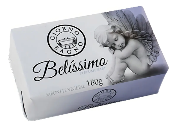 Giorno Bagno Belissimo Bar Soap, 100% Plant-Based, Vegan, 180 g / 6.35 oz (box of 12)