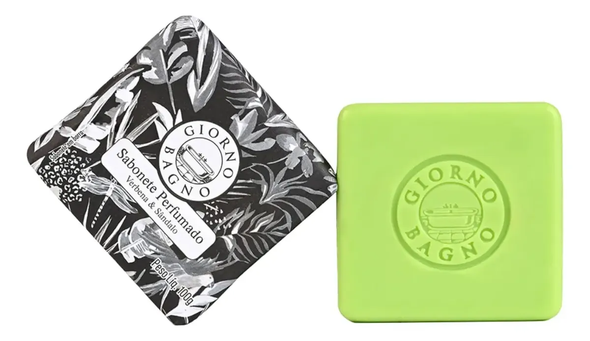Giorno Bagno Verbena & Sandalwood Bar Soap, 100% Plant-Based, 100 g / 3.53 oz (box of 12)