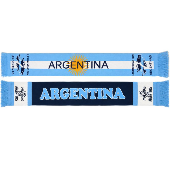 The Hincha House Argentina “Las Malvinas Son Argentinas” Bufanda Double-Sided Football Scarf