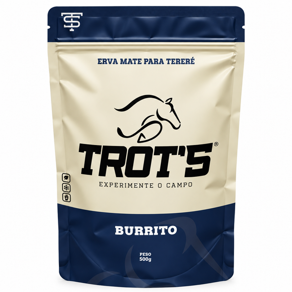 Trot's Premium Yerba Mate for Tereré with Burrito Herb, Gluten Free, 500 g / 17.64 oz