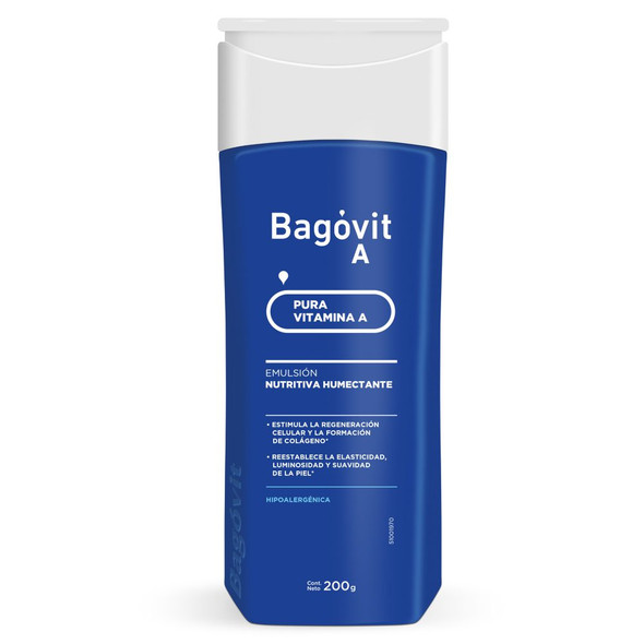 Bagóvit A Nourishing Moisturizing Hypoallergenic Vitamin A Body Emulsion, 200 g / 7.05 oz