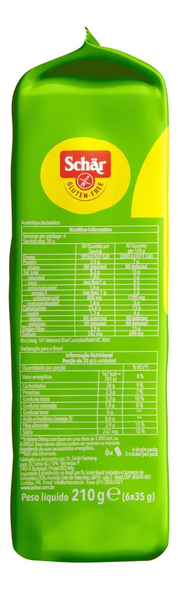Schar Cereal Crackers Multigrain Gluten Free Vegan Crackers, 210 g / 7.41 oz