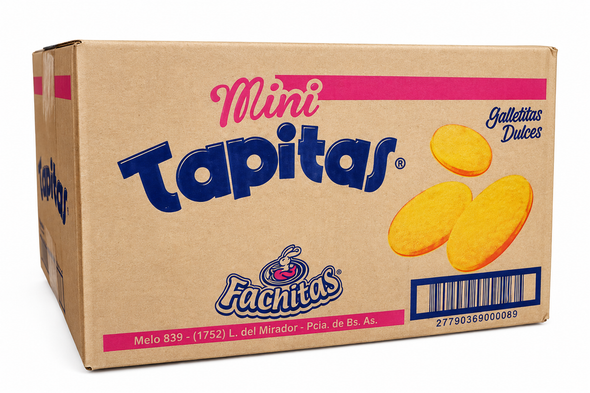 Fachitas Tapitas Alfajor Cookies Galletitas Dulces, 400 g / 14.11 oz (bulk of 12)