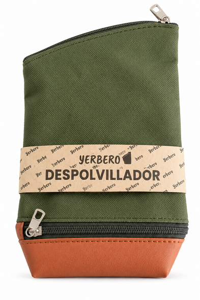 Pardo Yerbero Despolvillador Yerba Mate Dust Sifter Pouch with Zipper and Leather-Look Base