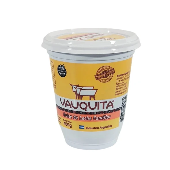 Vauquita Creamy Dulce de Leche Clásico Familiar, 400 g / 14.1 oz