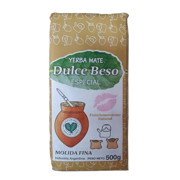 Dulce Beso Yerba Mate Especial Barbacuá, 500 g / 1.1 lb Dulce Beso Yerba Mate Especial Barbacuá, 500 g / 1.1 lb