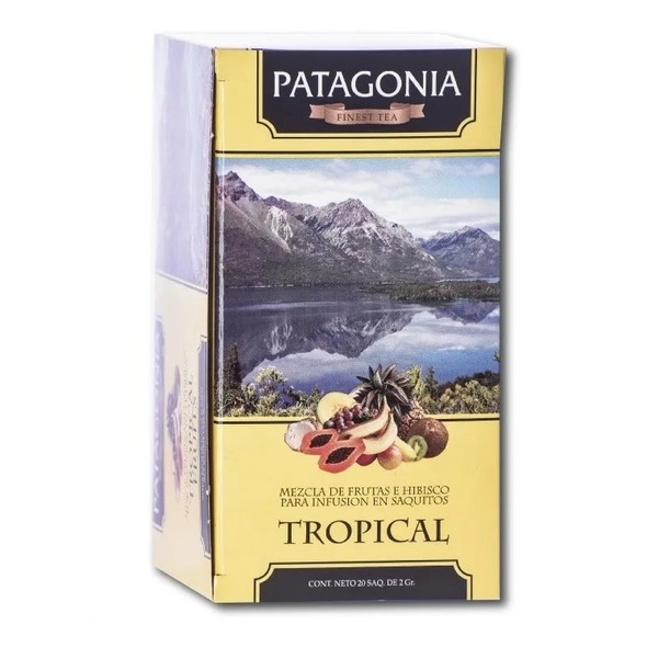 Patagonia Finest Tea Tropical Fruits Hibiscus & Fruits (box of 20 bags)