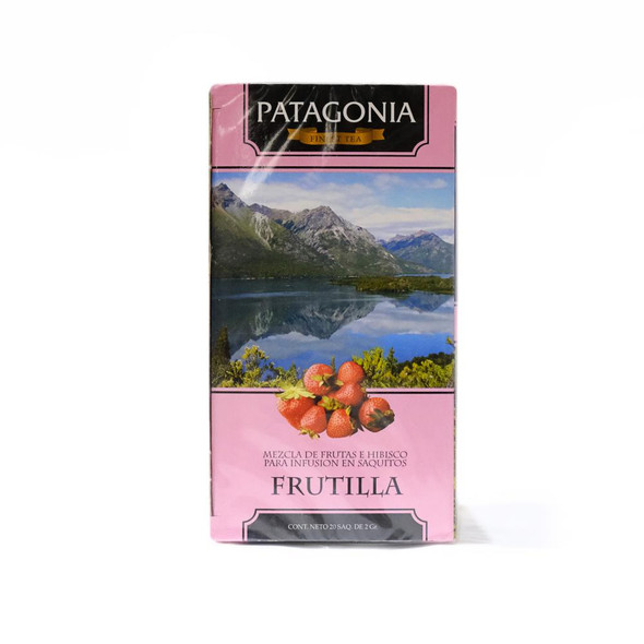 Patagonia Finest Tea Frutilla Strawberry with Hibiscus & Fruits (box of 20 bags)