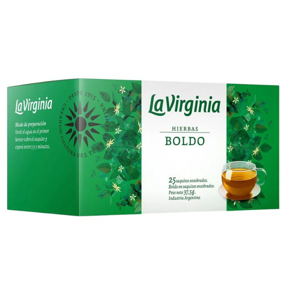 La Virginia Hierbas Boldo Tea (box of 25 bags)