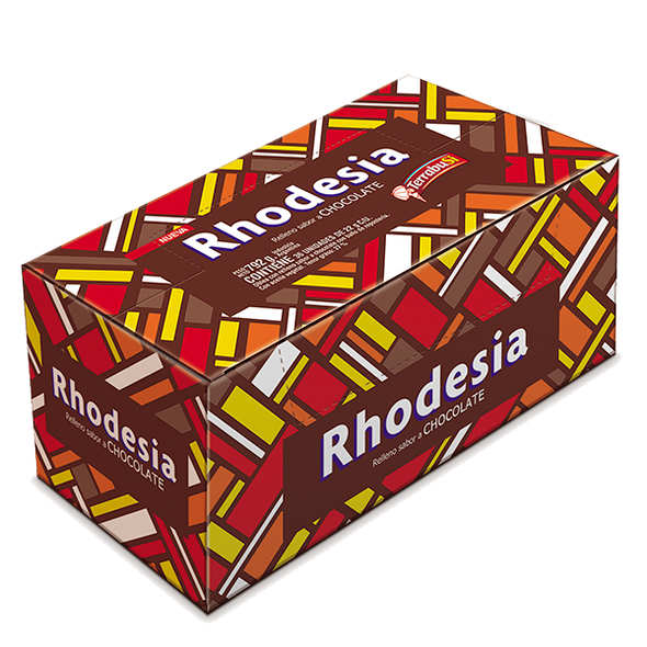 Rhodesia Chocolate Coated Cookie With Chocolate Cream Filling, 36 cookies x 22 g / 0.78 oz family box