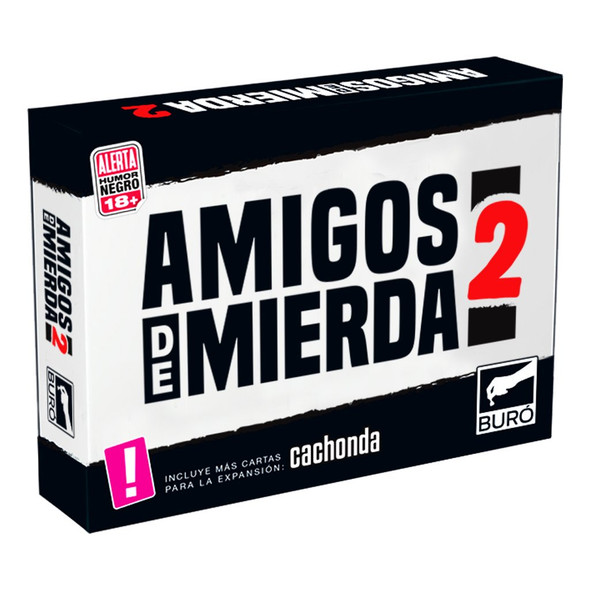 Amigos De Mierda II Juego de Cartas Social Humour Cards Game Ideal for Parties - Includes Cachonda Expansion (Spanish)