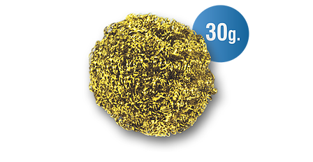 Virulana Esponja de Bronce Multiuse Stainless Bronze Wool Ideal for Hard Cleaning Extra Resistant, 15 g / 0.52 oz (pack of 3)