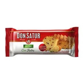 Don Satur Budín Vainilla con Frutas Fruit Pudding Perfect Pound Cake for Mates, 190 g / 6.7 oz 