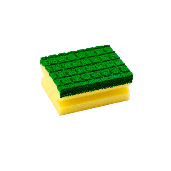 ESPONJA COCINA X10UDS VERDE 15X10X0.8CM EN BOLSA 24290 — El Clon