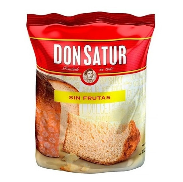 Don Satur Pan Dulce Sin Frutas Panettone Without Fruits Sweet Cake, 400 g / 14.11 oz