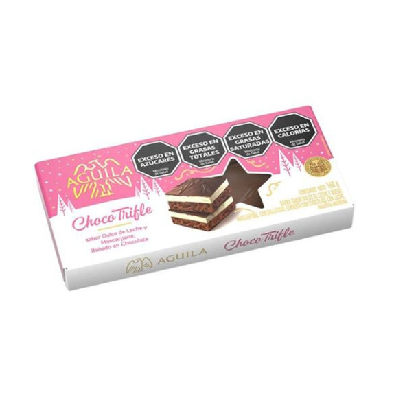 Águila D'Or Choco Trifle Milk Chocolate Covered Bar Filled with Dulce de Leche & Mascarpone Cheese Soft Candy Bar, 160 g / 5.64 oz bar