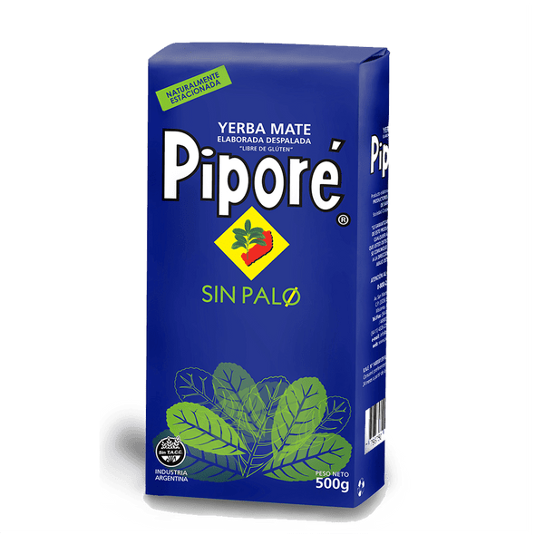 Piporé Yerba Mate Sin Palo Unsmoked Low Powder (500 g / 1.1 lb)
