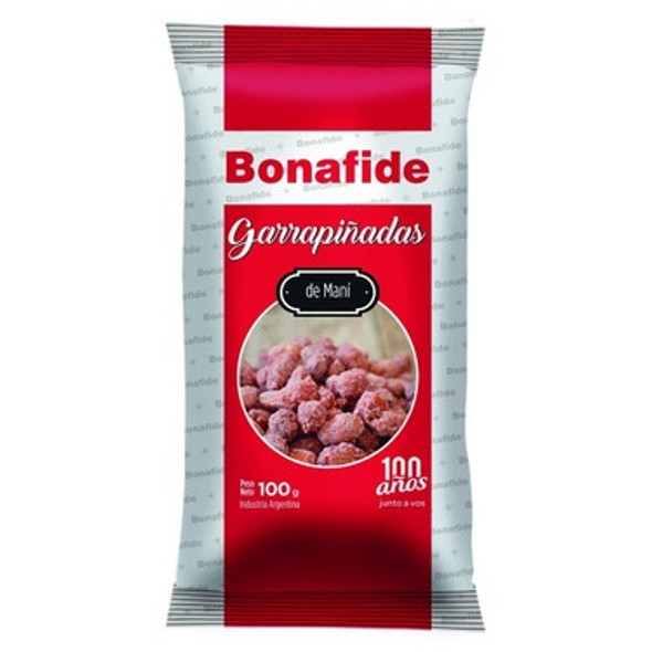 Bonafide Garrapiñadas de Maní Sugar Coated Peanuts Classic Christmas Snack, 100 g / 3.5 oz