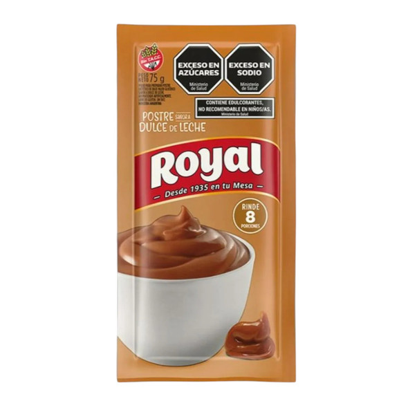 Royal Dulce De Leche Ready to Make Dessert, 8 servings per pack, 75 g / 2.64 oz (box of 6 pouches)