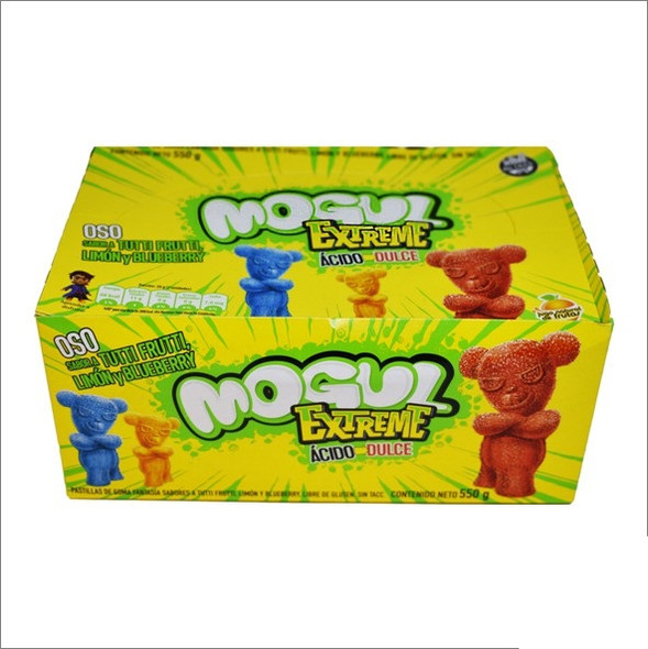 Mogul Ositos Extreme Sour Candies Gummies, 50 g / 1.7 oz (box of 10)