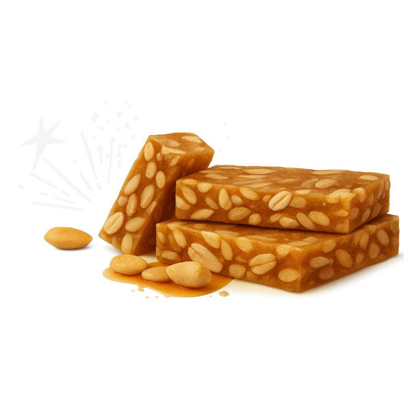 Georgalos Turrón Crocante de Maní Crispy Peanut Nougat - Gluten Free, 80 g / 2.82 oz