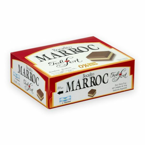 Marroc Bites Soft Chocolate Mousse, 60 units per box (pack of 4 boxes)