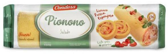 Condesa Pionono Clásico Classic Argentinian Perfect For Desserts, Dulce De Leche Roll & Salty Food Wholesale Bulk Box, 150 g / 5.3 oz (12 count per box)