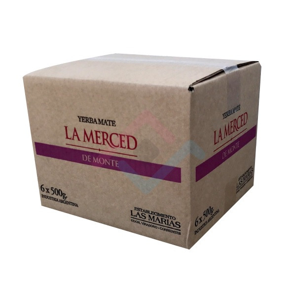 La Merced Yerba Mate Monte Wholesale Bulk Box, 500 g / 1.1 lb (box of 6)