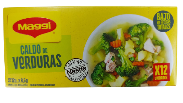 Maggi Caldo de Verduras Dehydrated Vegetable Soup Broth (12 units per box) Maggi Caldo de Verduras Dehydrated Vegetable Soup Broth (12 units per box)