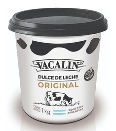 Vacalin Dulce de Leche Classic Creamy Milk Confiture Wholesale Bulk Box, 1 kg  / 35.3 oz ea (box of 6 count) 