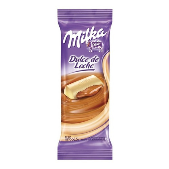 Milka White Chocolate Bar Filled with Dulce de Leche, 67.5 g / 2.38 oz (pack of 2)