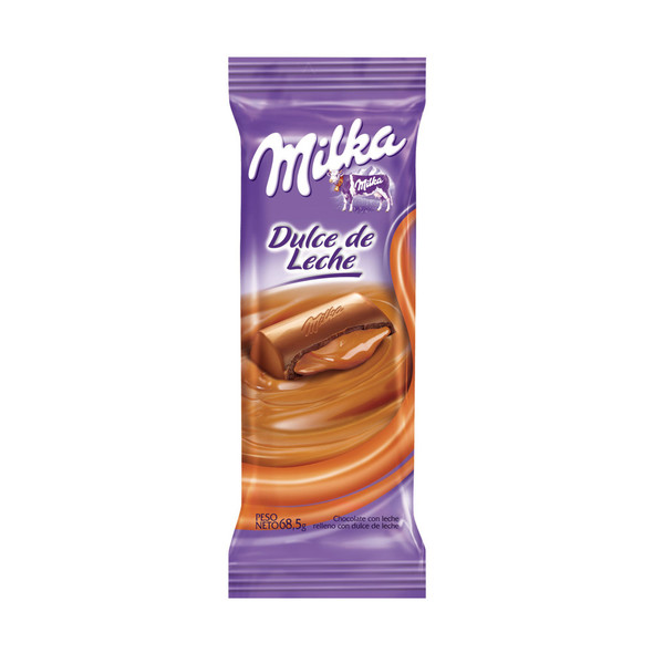 Milka Milk Chocolate Bar Filled with Dulce de Leche, 67.5 g / 2.38 oz (pack of 2)