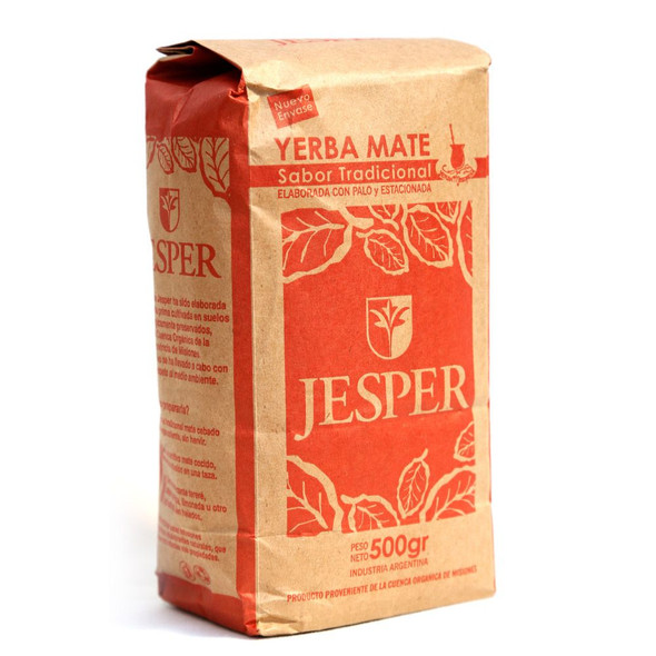 Jesper Yerba Mate Traditional Con Palo, Highly Aromatic and Energetic (500 g / 1.1 lb)