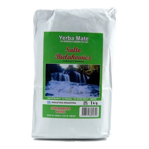 Salto Bielakowicz Yerba Mate Barbacua con Palo, 1 kg / 2.2 lb