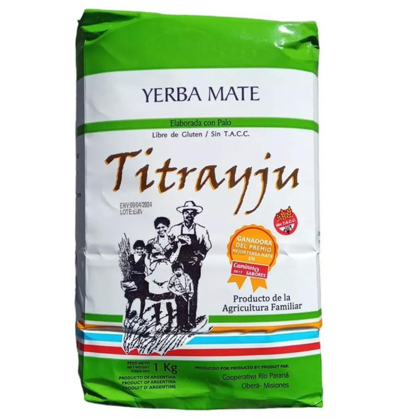 Titrayju Yerba Mate Community Agriculture - Harvested by Local Families (1 kg / 2.2 lb)