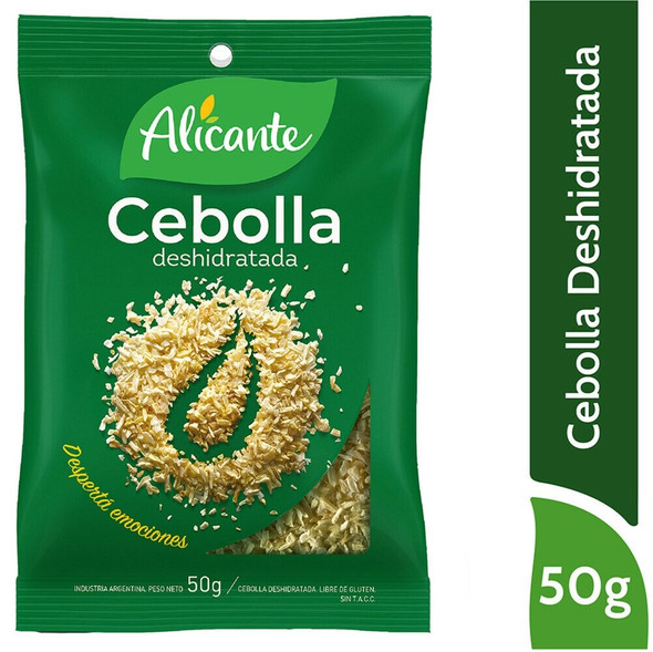 Alicante Cebolla Deshidratada Dried Chopped Onion, 50 g / 1.76 oz (pack of 3)