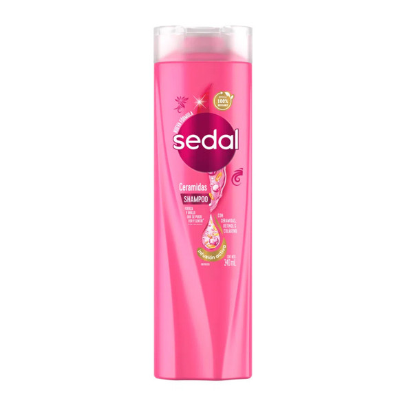 Sedal Shampoo Ceramides Strong & Shiny Hair, 340 ml / 11.5 fl oz (pack of 2)