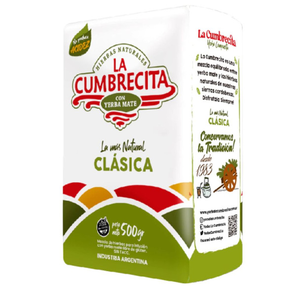 La Cumbrecita Yerba Mate with Herbs: Poleo, Incayuyo and Mint, 500 g / 1.1 lb
