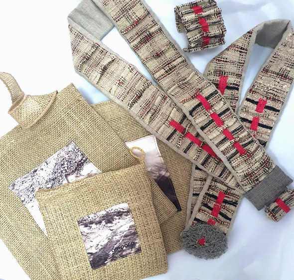 Ampara Textil - Andes Collection Delicate & Unique Handcrafted Pieces Made with Original People Communities Textiles - Uakata Necklace, Muyu Necklace & Barracan Bracelet - Barracan Serie