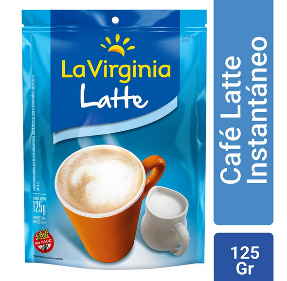 La Virginia Traditional Latte Coffee Powder, 125 g / 4.41 oz pouch