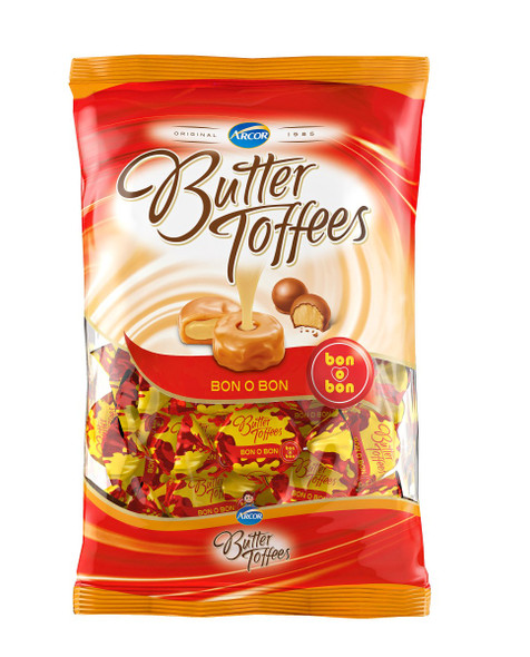 Butter Toffees Soft Buttery Caramel Candies with Bon o Bon Filling, 150 g / 5.29 oz bag