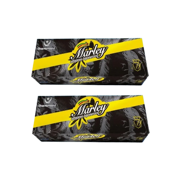 Marley Alfajores Bajoneros Delicious Milk Chocolate Alfajor Filled with Creamy Dulce de Leche - Genuine from Uruguay, 70 g / 2.47 oz ea, 12 alfajores per box (pack of 2 boxes)