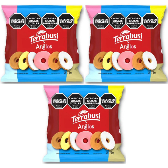 Anillos Terrabusi Galletitas Sweet Ring Cookies, 170 g / 5.99 oz (pack of 3)