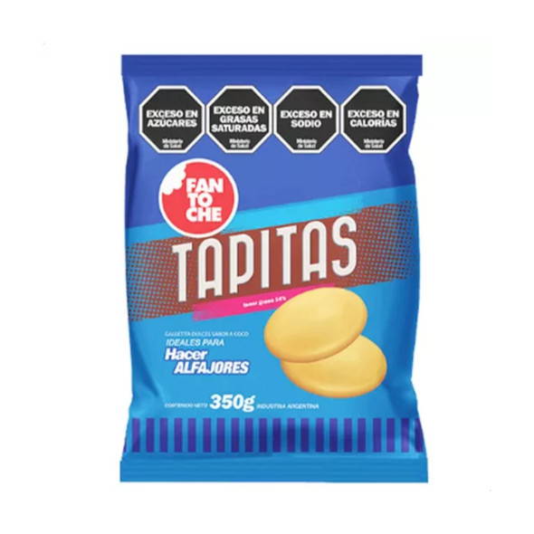 Tapitas Para Alfajores de Maicena Coconut Cookies Ideal for Cornstarch Alfajores by Fantoche, 350 g / 12.19 oz (pack of 3)