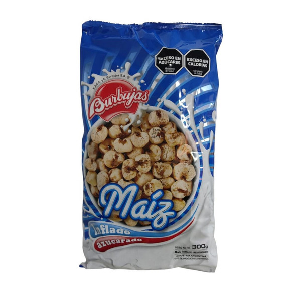 Burbujas Tutucas Maíz Inflado Azucarado Sugary Puffed Corn, 300 g / 10.58 oz bag