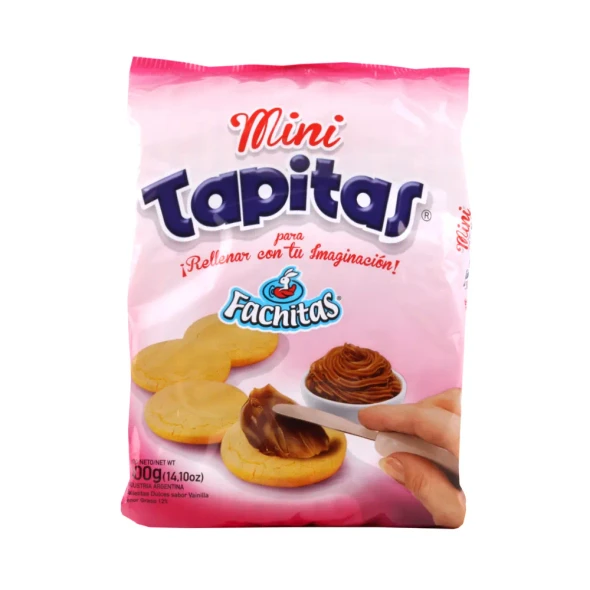 Mini Tapitas Para Alfajores de Maicena Vanilla Cookies Ideal for Cornstarch Alfajores, 400 g / 14.1 oz (pack of 3)