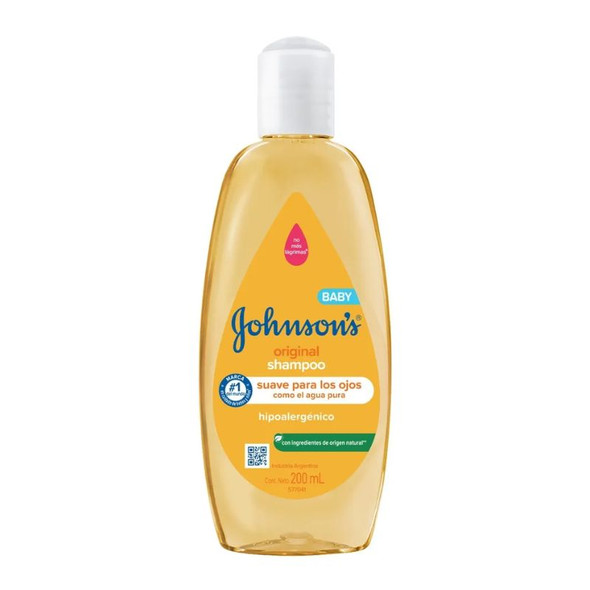 Johnson's No More Tears Baby Shampoo Ph Balanceado Delicate Scalp & Skin Gently Washes - Ph Balanced, 200 ml / 6.76 fl oz