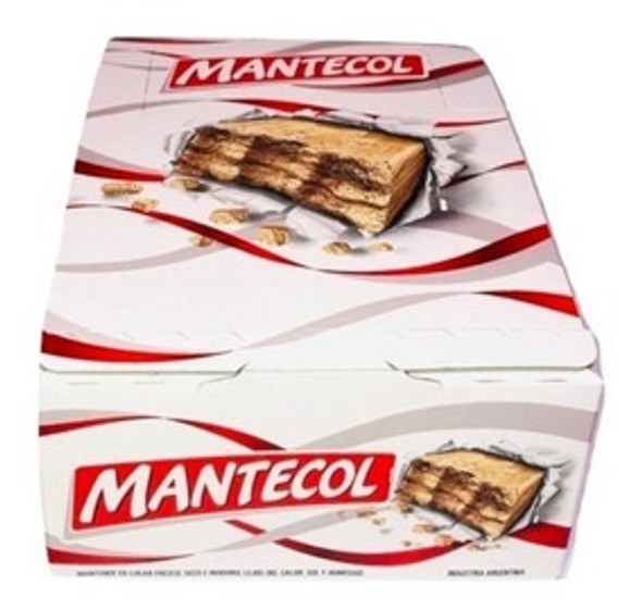 Mantecol Classic Flavor Semi-Soft Peanut Butter Nougat, 64 g / 2.25 oz (box of 9 bars)