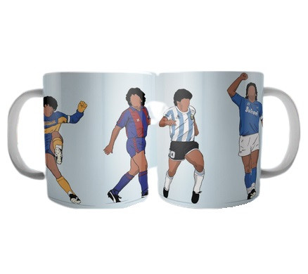 Taza Maradona Coffee Mug Tea Cup Diego Maradona Design - Ceramic Cup Printed On Both Sides