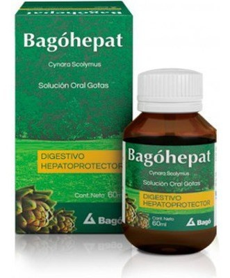 Bagóhepat Cynara Scolymus Oral Gotas Natural After-Food Digestive with Artichoke, 45 ml / 1.52 fl oz